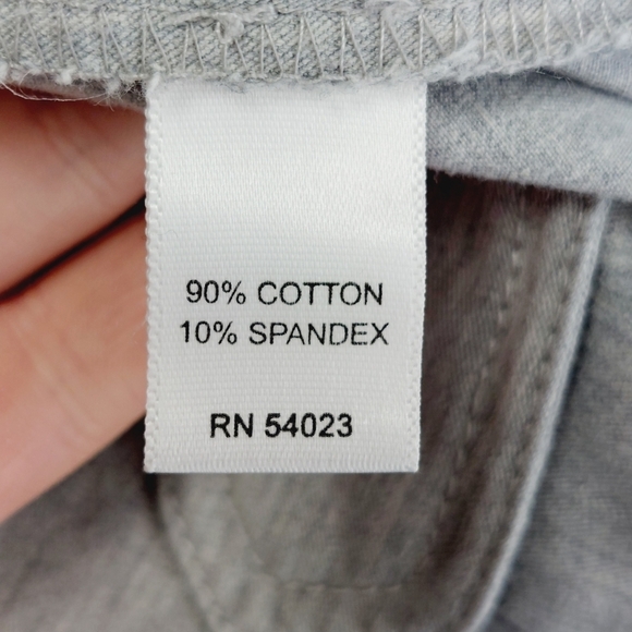 Banana Republic Stretch Gray Flat Front Business Casual Wide Leg Trousers P317 - Picture 8 of 9